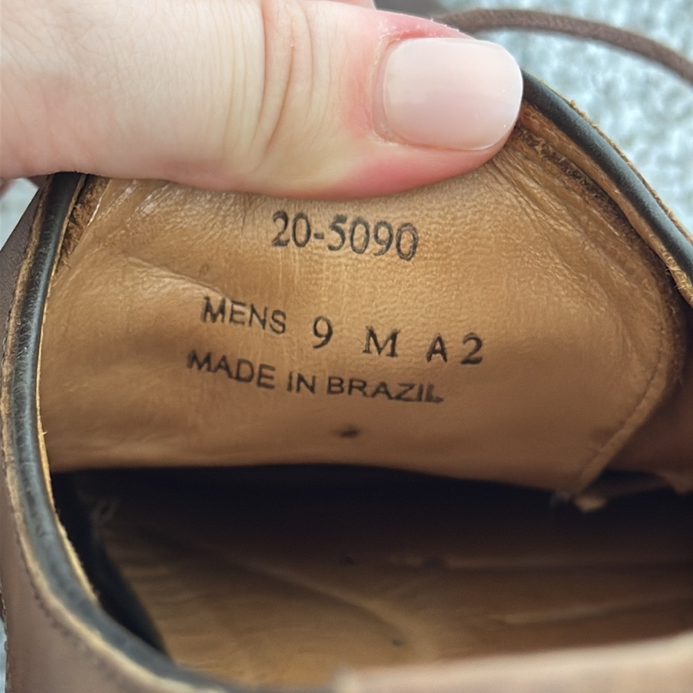 Johnston & Murphy Brown Leather Men's Dress Shoes - Size 9 - Picture 7 of 7